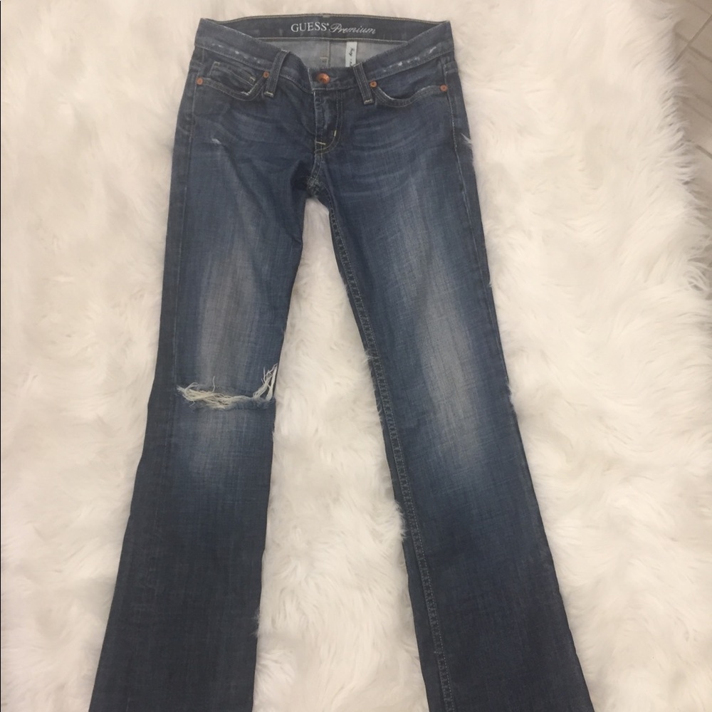 Guess long slight flare jeans